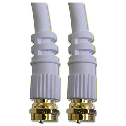 Cable F F Rg6 25ft Wht