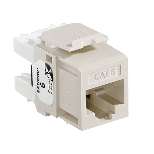 Leviton eXtreme 6+ Component-Rated Keystone Jack