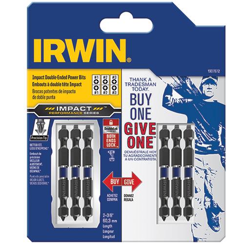 Double-Ended Screwdriver Power Bit With 2 3/8-Inch