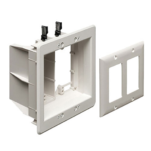 Arlington TVBU505 Recessed Double Gang Mounting Box