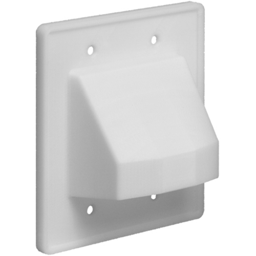 Arlington Scoop CE2 Reversible Double Gang Faceplate