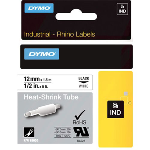 Dymo White Heat Shrink Tube