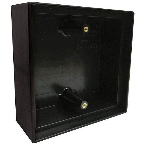 Camden CM-43CBL Surface Mounting Box, Black Flame/Impact Resistant Polymer, 5 in. x 5 in. x 2 in.