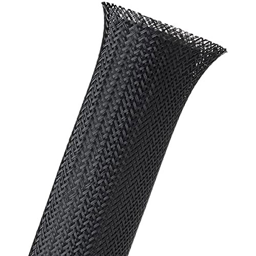 Techflex PTN3.00BK FLEXO® PET 3in. Expandable Sleeving, Black, 100ft