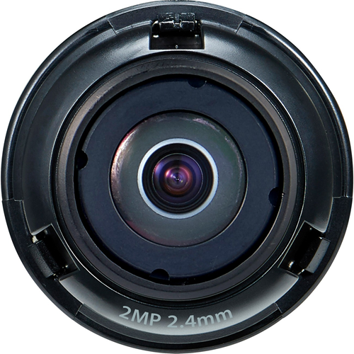 1/2.8in. 2MP CMOS with a 2.4mm fixed focal lens FoV: H: 135.4in. V: 71.2in. for the PNM-7002VD