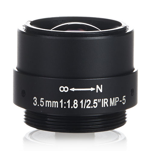 3.5MM 1/2.5' F1.8 FIXED IRIS RECOM.FOR5MPCAMS