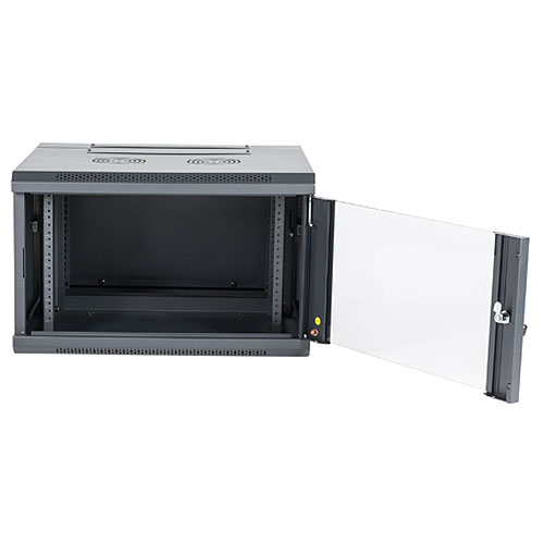 A Racks NI-ERW12U 12 Unit Wall Mount Equipment Rack, Assembled