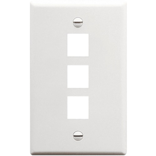 ICC IC107F03WH Single Gang Faceplate