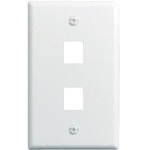 Legrand-On-Q 1-Gang, 2-Port Wall Plate, 10-Pk,White