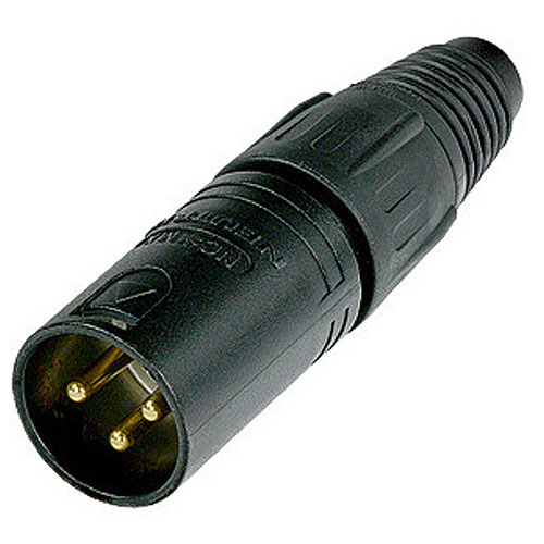 Neutrik NC3MXB 3-Pin Gold-Plated XLR Connector