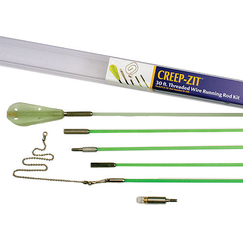 Labor Saving Devices 81-130 Creep-Zit Green Fiberglass Wire Running Kit