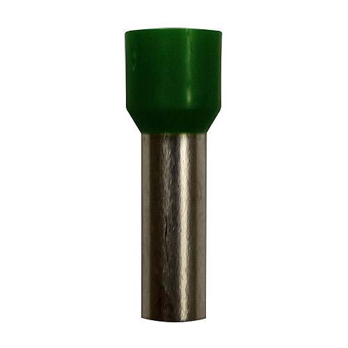Wire Ferrule Grn Awg6 18mm Barrel 100pk