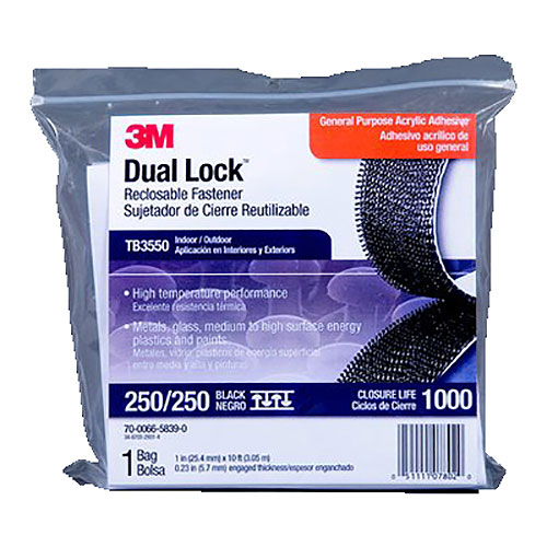Dual Lock Reclosable 250 Gen Purpose 2pk