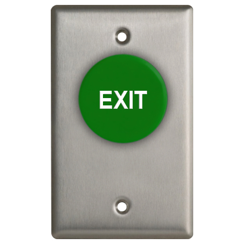Mshrm Grn Btn  Exit, N/O, N/C
