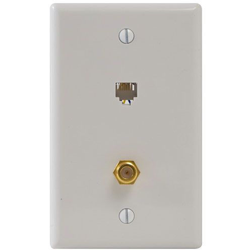 ICC Phone/Coaxial Faceplate