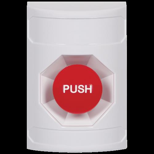 Safety Technology White Momentary Stopper Station NO Cover 'no Text'
