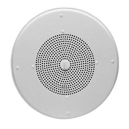 Valcom V-1052c 8 in. Amplified Wall Speaker, Metal, Black
