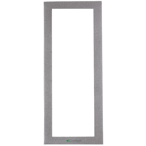 Comelit 3311/3S Module-Holder Frame Complete With Cornice For 3 Module, Silver