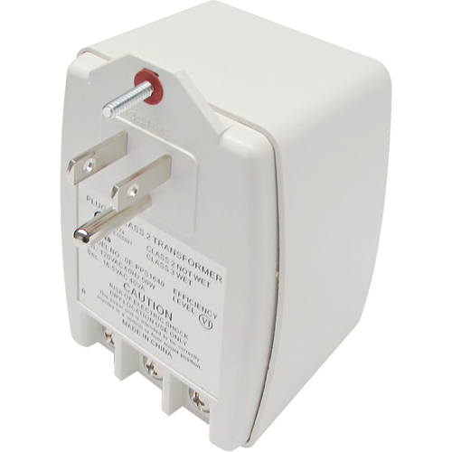 W Box 24VAC, 40VA (40 Watts) Primary: 120VAC, 60Hz, 50W Auto-Resetting PTC Fuse