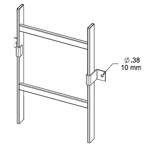 Ladder Rack Hold Down Kit (2pcs) Black
