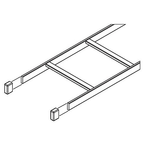Ladder Rack End Cap PVC Blk