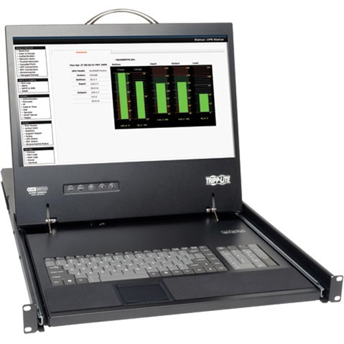Tripp Lite 8-Port Rack Console Cat5 KVM Switch 1U RM 19