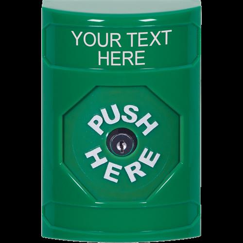 Safety Technology Green Key To Reset Stopper Station With NO Cover C