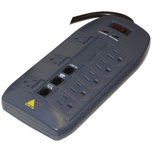 DITEK DTK-8FF 8-Outlets Surge Suppressor