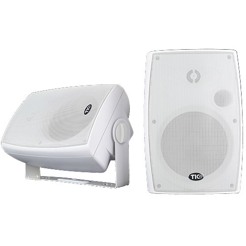 TIC Architectural ASP120 2-way Bookshelf Speaker - 75 W RMS - White
