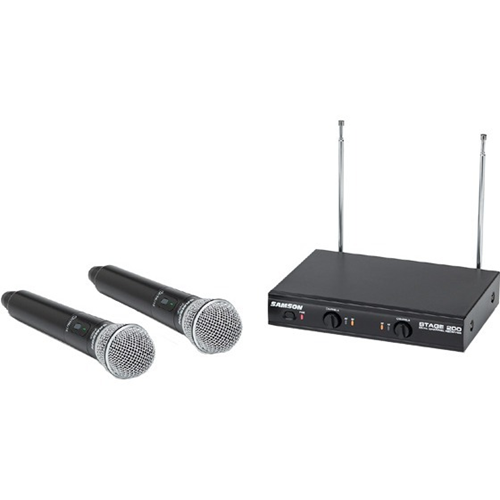 Samson Stage 200 Dual-Channel Handheld VHF Wireless System