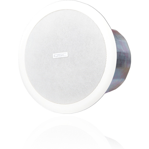 QSC AcousticCoverage AC-C6T 2-way Ceiling Mountable Speaker - 30 W RMS - White