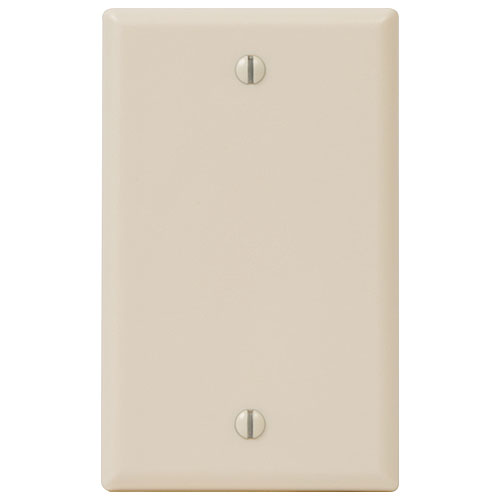 ICC IC630EB0AL Faceplate Blank with Single Gang, Almond