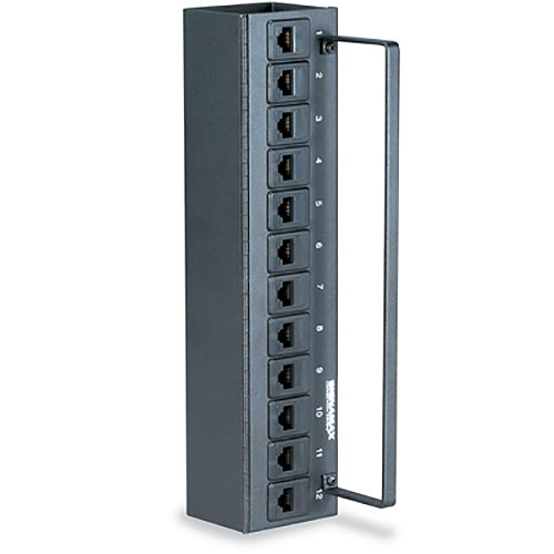 12 Port Cat5e Mini 89d Mount Patch Pane