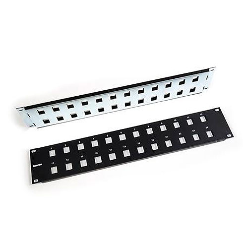 48 Port Blank Panel W/ Rear Cable Mngr