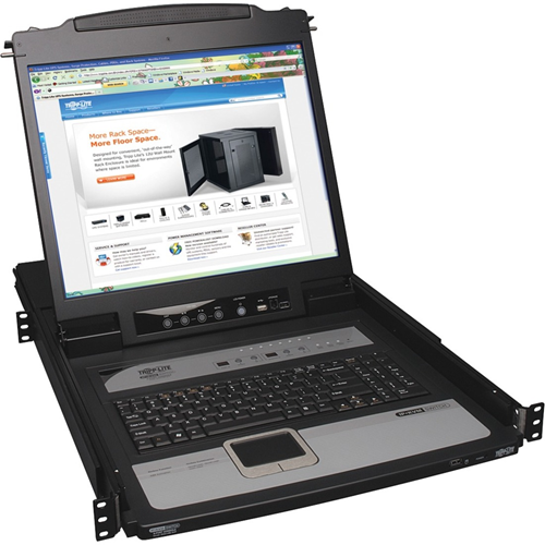 Tripp Lite 8-Port Rack Console KVM Switch built in IP w/ 19