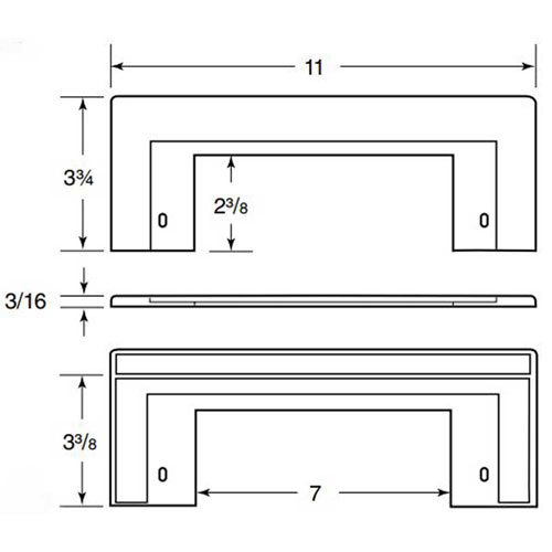 CANSWEEP-TRIM PLATE-WHITE