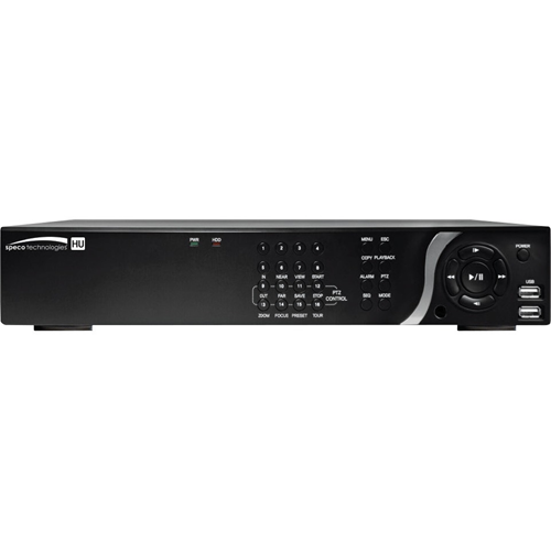 Speco 8 Channel 4K IP, HD-TVI Hybrid Video Recorder