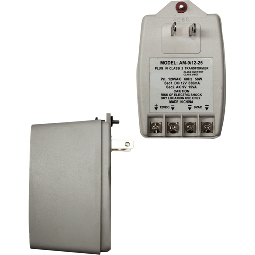 MG Electronics AM-912-25 Dual Voltage Plug-in Transformer