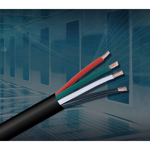 Paige Electric 451804SDB All Purpose Direct Burial, 18 AWG, 4 Conductors, 1000 Reel, Black