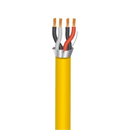 Paige Electric 222600307 2 Pair 24 AWG Stranded Overall Shielded Twisted Pairs Plenum Rated, CL3/CMP, Yellow, 1000ft Reel