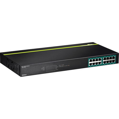TRENDnet 16-port GREENnet Gigabit PoE+ Switch (250W)
