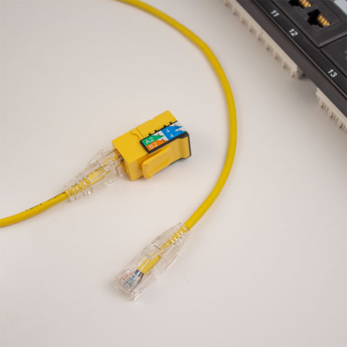 PC6A YELLOW 000.5FT PATCH CABL