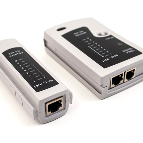 Vertical Cable CAT5E U-Jack, 8 Positions, 8 Conductors, Blue
