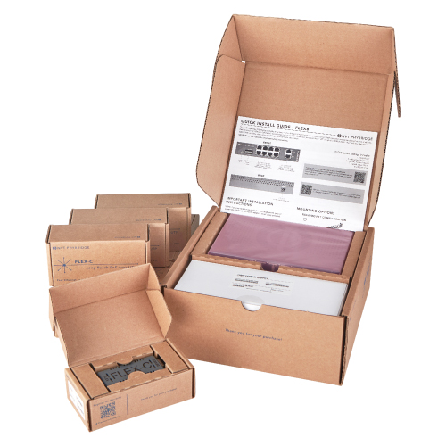 Flex8 8-Port Unmanaged Long REACH POE Switch & 8 F
