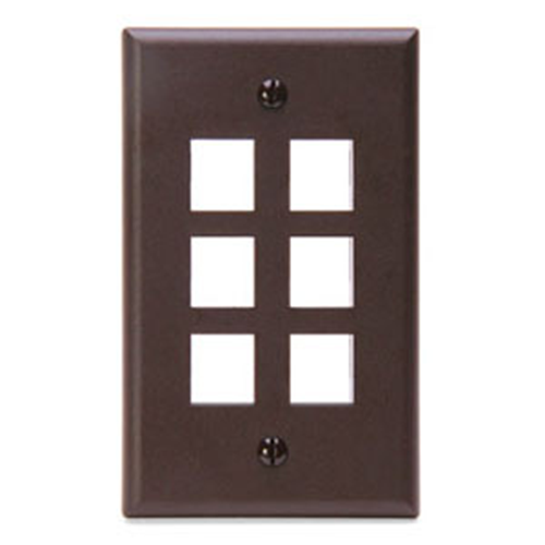 Leviton QuickPort 6 Socket Faceplate