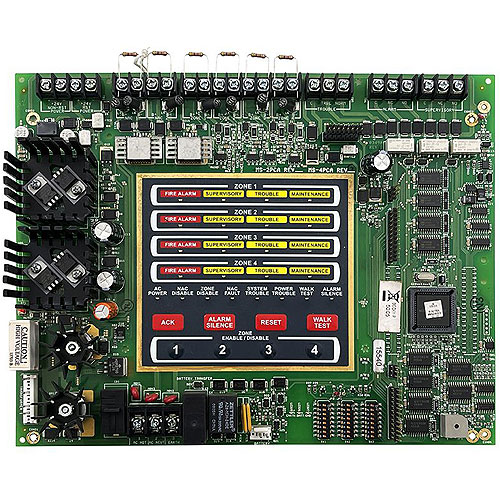 Fire-Lite MS-4 Burglar Alarm Control Panel