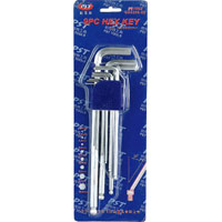 9 PC Hex Key Allen Wrench Set