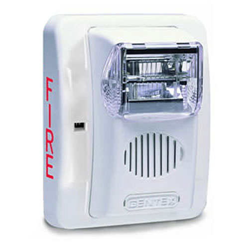 Gentex GEC3-24WW Commander3 Series Selectable Candela Evacuation Horn/Strobe, 24 VDC, White