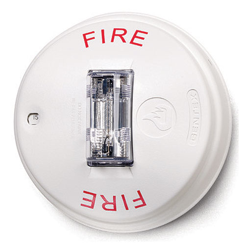 Gentex GCS24CW Commander4 Series Ceiling Mount Evacuation Strobe and Horn/Strobe, 24VDC Multi CD Ceiling  Strobe, White