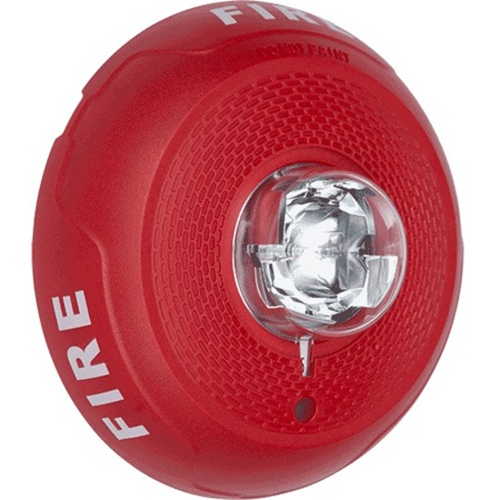 System Sensor SCRL L-Series, Red, Ceiling-Mountable, Clear Lens, Strobe Marked 